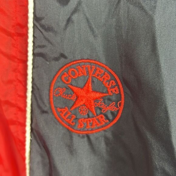 🔥 True Vintage CONVERSE ALL-STAR Chuck Taylor Jacket Nylon Mesh Lined Full Zip - Picture 3 of 10